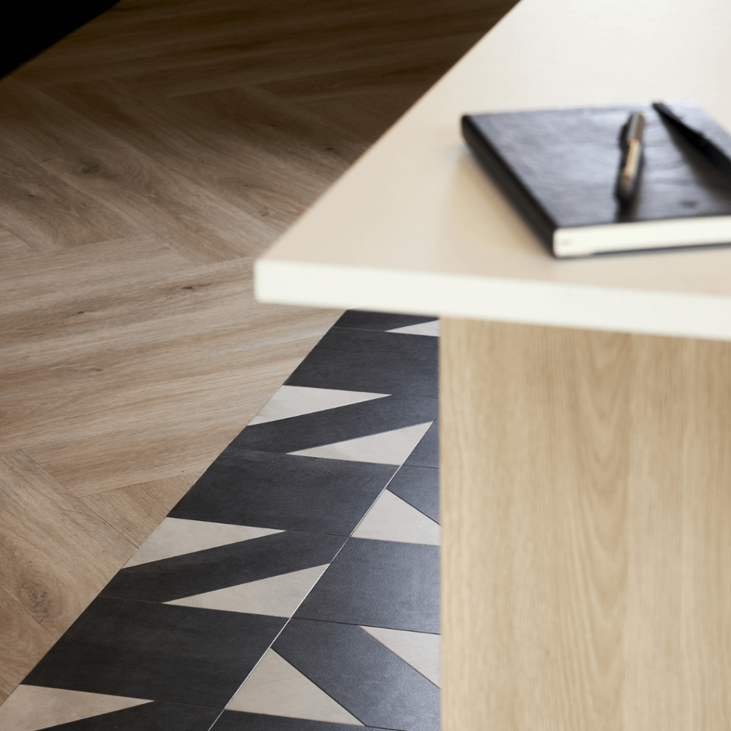 Platinum Hospitality office with a notebook on a table top